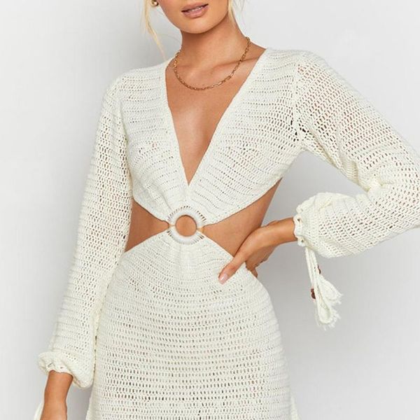 casual dresses fad women backless mini bodycon knit stripe long sleeve dress beach summer hollow out v neck party, Black;gray
casual dresses fad women backless mini bodycon knit stripe long sleeve dress beach summer hollow out v neck party, Black;gray