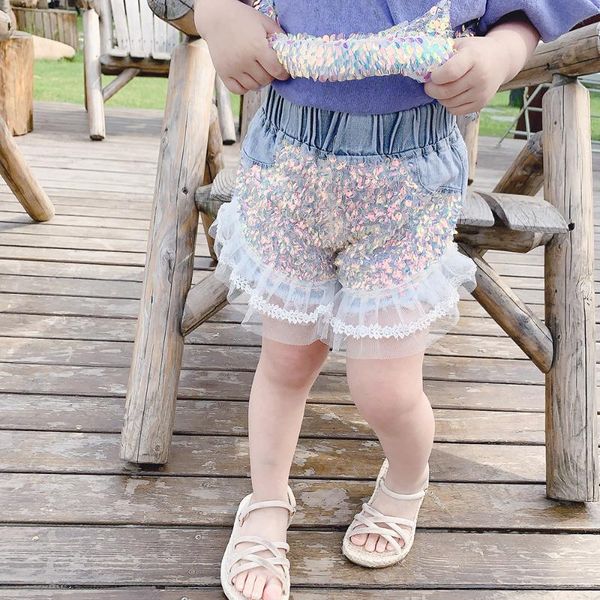 shorts summer girls baby mini jeans kids denim children bottoms streetwear bling sequin ruched mesh patch 3 to 9 yrs, Black
shorts summer girls baby mini jeans kids denim children bottoms streetwear bling sequin ruched mesh patch 3 to 9 yrs, Black