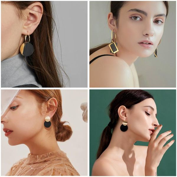dangle & chandelier korean black acrylic drop statement earrings for women geomatric frosted hanging 2021 summer jewelry, Silver
dangle & chandelier korean black acrylic drop statement earrings for women geomatric frosted hanging 2021 summer jewelry, Silver