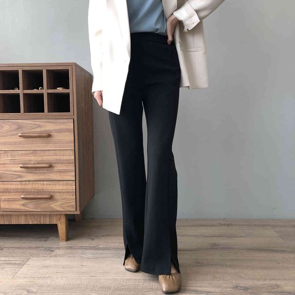women's pants & capris black split slim casual female 2021 spring elastic waist straight trousers korean high loose 3szp, Black;white
women's pants & capris black split slim casual female 2021 spring elastic waist straight trousers korean high loose 3szp, Black;white