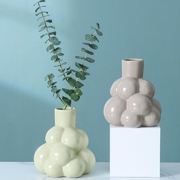 vases nordic ceramics grape shape vase decorative bottle dried flowers creative flower ornaments for home decoracion accessories
vases nordic ceramics grape shape vase decorative bottle dried flowers creative flower ornaments for home decoracion accessories