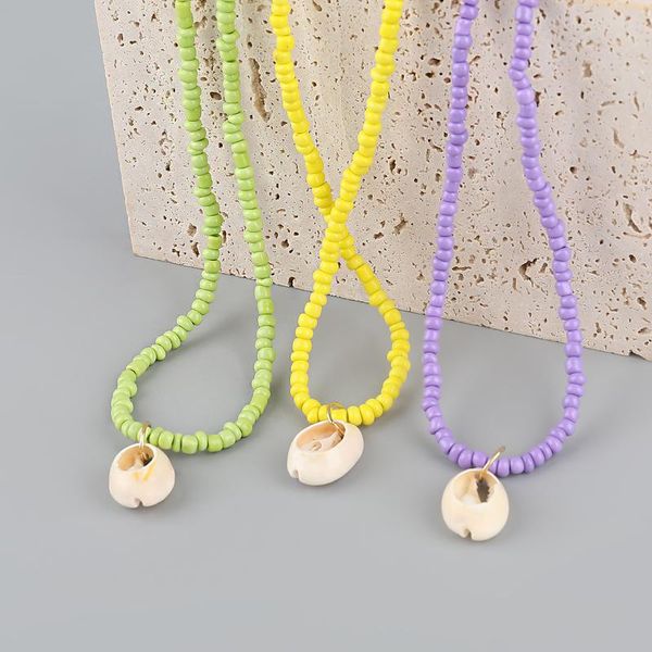 pendant necklaces huanzhi 2021 bohemia acrylic resin coloful beaded irregular shell clavicle chain necklace for women party jewelry, Silver
pendant necklaces huanzhi 2021 bohemia acrylic resin coloful beaded irregular shell clavicle chain necklace for women party jewelry, Silver