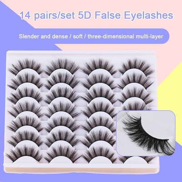 14pairs/set 3d mink lashes natural eyelashes soft fluffy thick handmade volume make up false1
14pairs/set 3d mink lashes natural eyelashes soft fluffy thick handmade volume make up false1