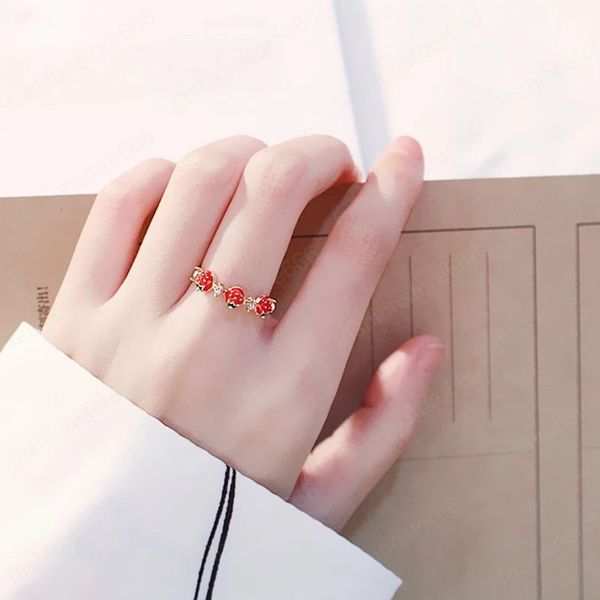 2021 fashion rhinestones sweet fruit red strawberry open adjustable finger rings for women girls party gifts small fresh ring, Silver
2021 fashion rhinestones sweet fruit red strawberry open adjustable finger rings for women girls party gifts small fresh ring, Silver