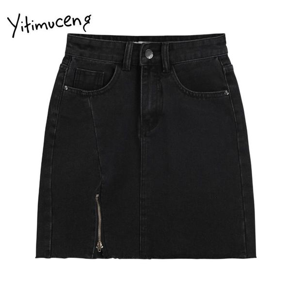 skirts yitimuceng zipper pockets skirt women high waist mini solid a-line 2021 spring summer office lady fashion, Black
skirts yitimuceng zipper pockets skirt women high waist mini solid a-line 2021 spring summer office lady fashion, Black