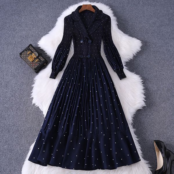 spring fall elegant lantern designers dress of celebrity party girl fashion midi plied bathrobe femme, Black;gray
spring fall elegant lantern designers dress of celebrity party girl fashion midi plied bathrobe femme, Black;gray