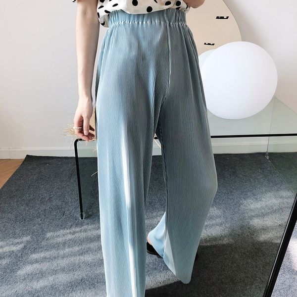 women's pants & capris fashion high waist wide leg thin 2021 summer trousers drape loose straight casual qu9j, Black;white
women's pants & capris fashion high waist wide leg thin 2021 summer trousers drape loose straight casual qu9j, Black;white