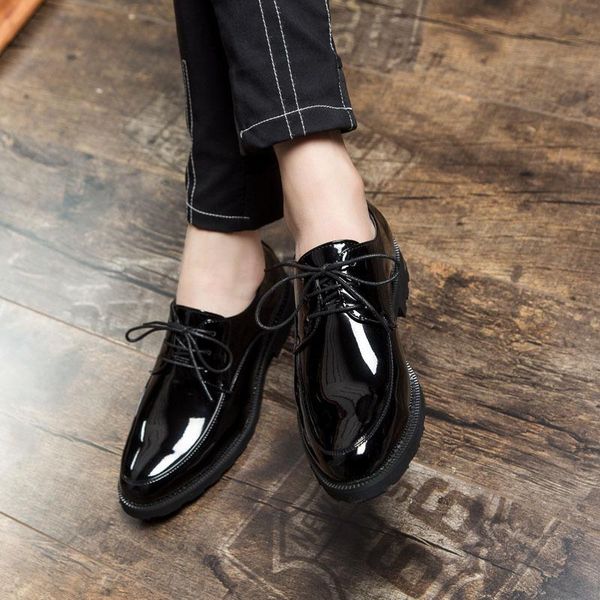 dress shoes design luxury patent leather lace up male party wedding formal footwear men brogue 678, Black
dress shoes design luxury patent leather lace up male party wedding formal footwear men brogue 678, Black