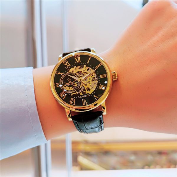 brand luxury designer automatic watches for men fashion leather upholstery mechanical men montre homme, Slivery;brown
brand luxury designer automatic watches for men fashion leather upholstery mechanical men montre homme, Slivery;brown