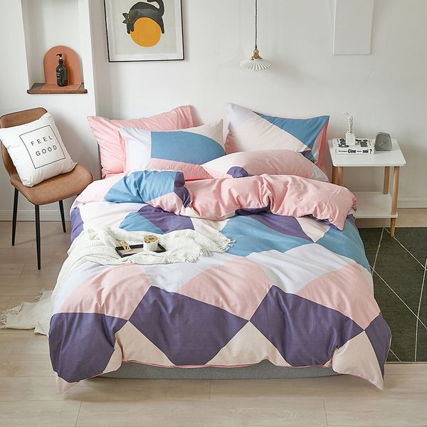 all twill 3-4 piece set pure cotton simple check stripe nordic sheet quilt cover bedding
all twill 3-4 piece set pure cotton simple check stripe nordic sheet quilt cover bedding