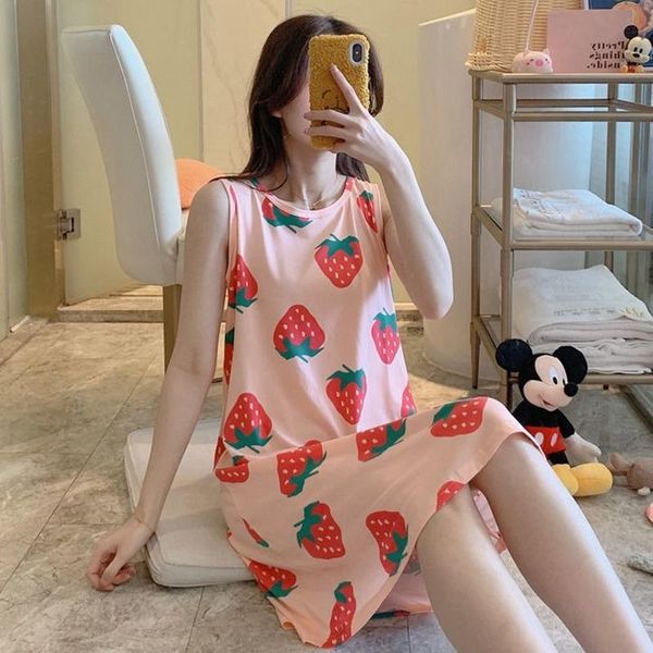 women's sleepwear nightgowns women summer sleeveless loose lovely students cartoon mini female leisure comfort lounge elastic homewear, Black;red
women's sleepwear nightgowns women summer sleeveless loose lovely students cartoon mini female leisure comfort lounge elastic homewear, Black;red