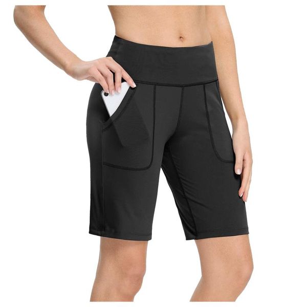 high waist elasticity yoga shorts women's solid workout pocket leggings fitness sports gym running athletic pants clothing, White;black
high waist elasticity yoga shorts women's solid workout pocket leggings fitness sports gym running athletic pants clothing, White;black