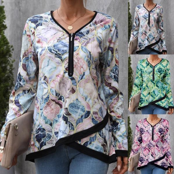 women's blouses & shirts spring autumn blouse fashion printed long-sleeved sweatshirt 2021 casual v-neck shirt soft clouthing blusas, White
women's blouses & shirts spring autumn blouse fashion printed long-sleeved sweatshirt 2021 casual v-neck shirt soft clouthing blusas, White