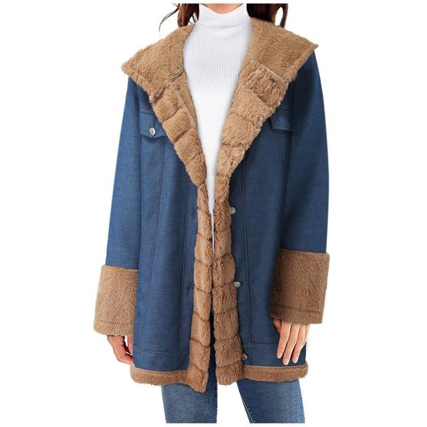 women's jackets fashion plush furry coat ladies long sleeve overcoat artificial fur slim jacket winter loose lapel plus size d3, Black;brown
women's jackets fashion plush furry coat ladies long sleeve overcoat artificial fur slim jacket winter loose lapel plus size d3, Black;brown