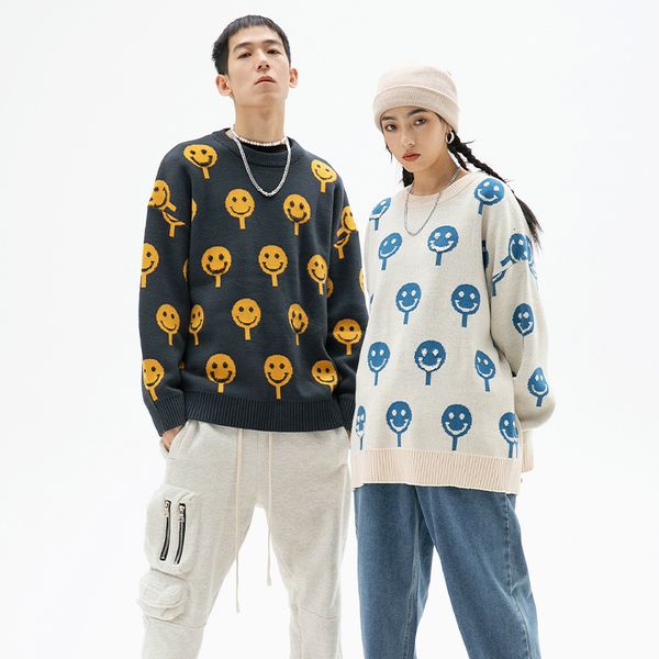 men's sweaters arrival chaopai street bf wind popsicle smiling face towel embroidered pretty shirt-the-neck student loose casual clothi, White;black
men's sweaters arrival chaopai street bf wind popsicle smiling face towel embroidered pretty shirt-the-neck student loose casual clothi, White;black