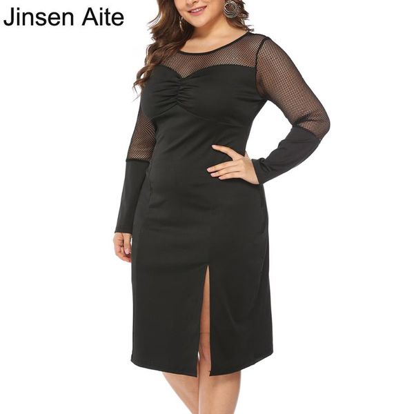 casual dresses jinsen aite plus size 5xl spring long sleeve formal dress black hollow out mesh perspective party femme vestidos js734, Black;gray
casual dresses jinsen aite plus size 5xl spring long sleeve formal dress black hollow out mesh perspective party femme vestidos js734, Black;gray