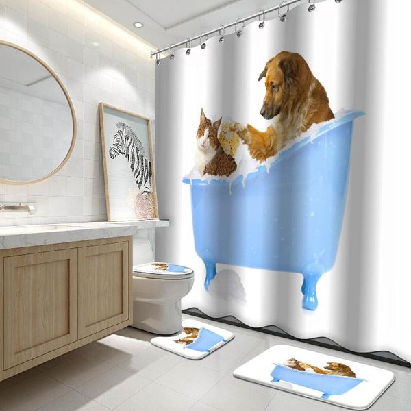 shower curtains creative dog and cat curtain cute pet animal bathroom polyester fabric waterproof 72 x inches include hooks
shower curtains creative dog and cat curtain cute pet animal bathroom polyester fabric waterproof 72 x inches include hooks