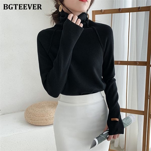 bgteever casual turtleneck women knitted pullovers 2021 winter full sleeve solid female knit ladies basic stretched sweater, White;black
bgteever casual turtleneck women knitted pullovers 2021 winter full sleeve solid female knit ladies basic stretched sweater, White;black