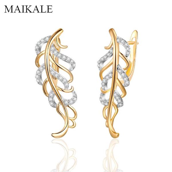 stud maikale fashion leaf shape earrings gold cubic zirconia for women jewelry accessories creative gifts brincos, Golden;silver
stud maikale fashion leaf shape earrings gold cubic zirconia for women jewelry accessories creative gifts brincos, Golden;silver