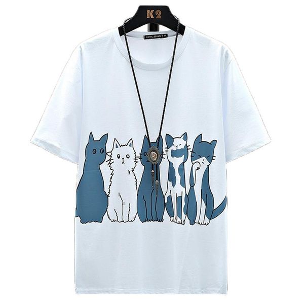 summer men t-shirt cartoons printed o-neck male fashion simple tees slim fit casual cotton breathable plus size men's t-shirts, White;black
summer men t-shirt cartoons printed o-neck male fashion simple tees slim fit casual cotton breathable plus size men's t-shirts, White;black