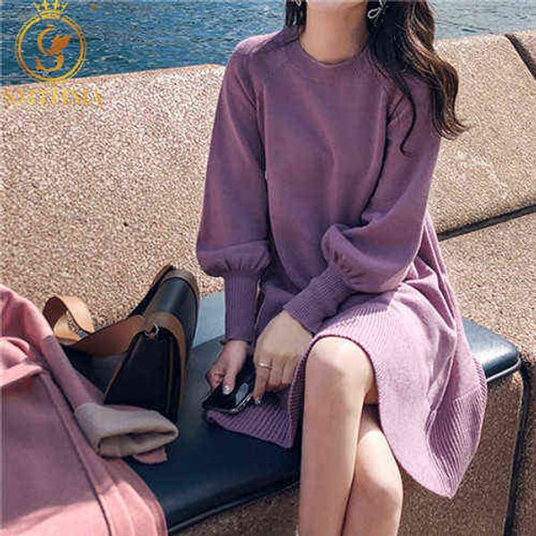 new spring korea dresses women knitting oversize autumn lantern sleeve fashion mini sweater vestidos g1214, Black;gray
new spring korea dresses women knitting oversize autumn lantern sleeve fashion mini sweater vestidos g1214, Black;gray
