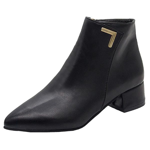 boots women fashionable vintage autumn women's mid heeled shoes pu ankle high heels drop71817, Black
boots women fashionable vintage autumn women's mid heeled shoes pu ankle high heels drop71817, Black
