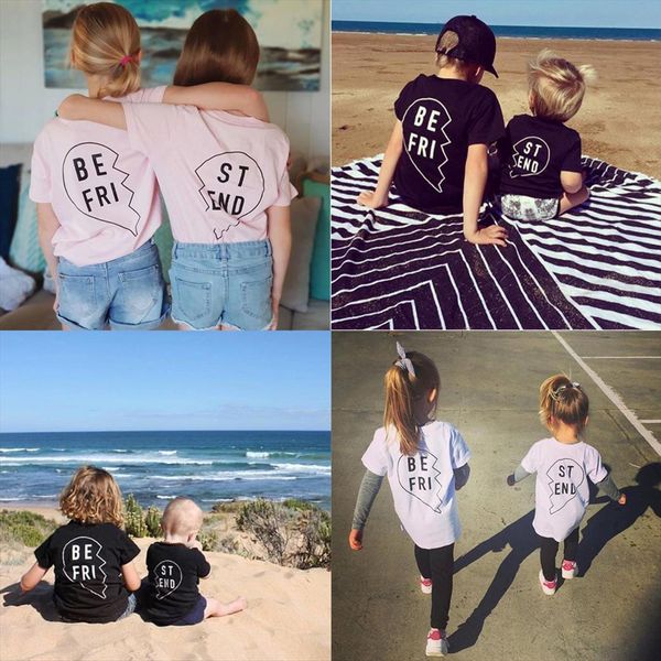 back friend white black pink tee summer short sleeve t shirts shildren shirt toddler clothes drop ship, Blue
back friend white black pink tee summer short sleeve t shirts shildren shirt toddler clothes drop ship, Blue