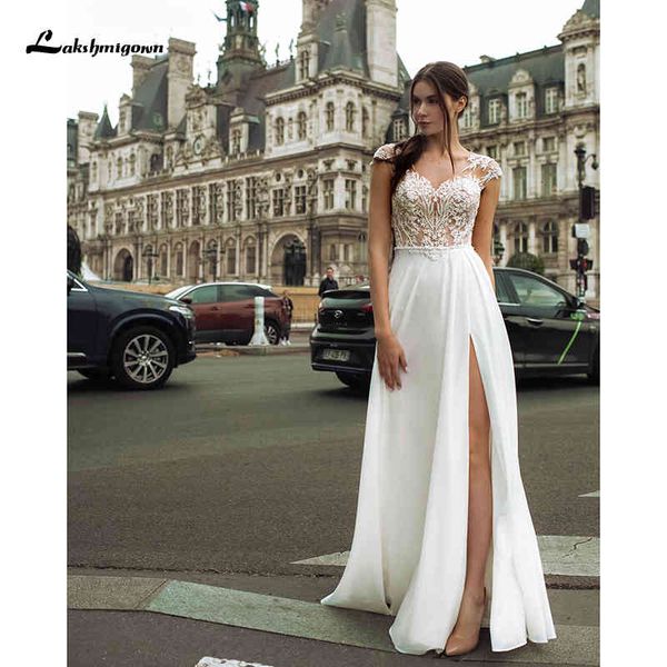 2021 new split off beach wedding plunging illusion sweetheart boho chiffon a-line bridal vestido de novia dxkr, White
2021 new split off beach wedding plunging illusion sweetheart boho chiffon a-line bridal vestido de novia dxkr, White