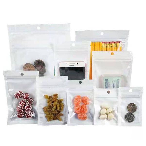 100pcs clear white self seal bag with round hang hole tear notch resealable reclosable packaging pouches for gift craft wrap
100pcs clear white self seal bag with round hang hole tear notch resealable reclosable packaging pouches for gift craft wrap