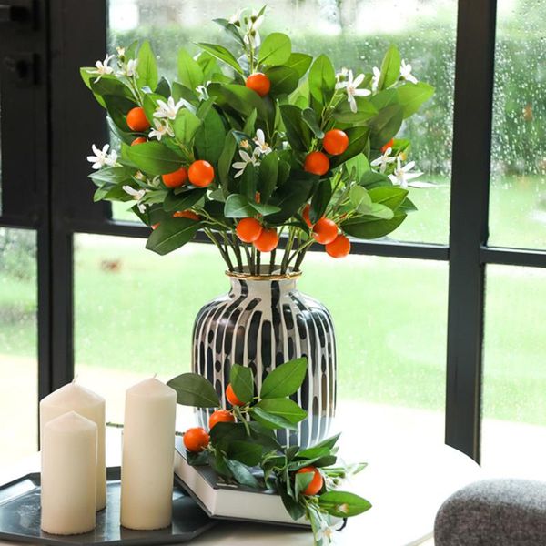 decorative flowers & wreaths garden green decoration artificial orange leaf simulation plants branches 58cm home party realistic natural sil
decorative flowers & wreaths garden green decoration artificial orange leaf simulation plants branches 58cm home party realistic natural sil