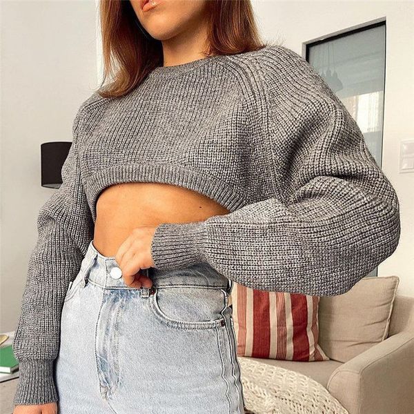 blsqr o-neck women sweater solid long sleeve short pullover spring casual jumper loose sweaters 210430, White;black
blsqr o-neck women sweater solid long sleeve short pullover spring casual jumper loose sweaters 210430, White;black