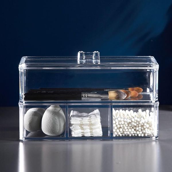 storage boxes & bins transparent cosmetic box makeup organizer three-color cotton swab pad deskacrylic material
storage boxes & bins transparent cosmetic box makeup organizer three-color cotton swab pad deskacrylic material