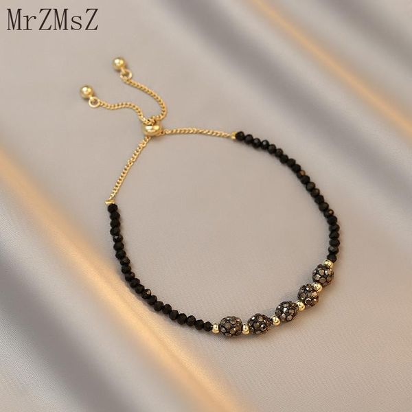 charm bracelets mrzmsz 2021 fashion adjustable stitching black rhinestone ball for women trendy jewelry lovers gift accessories, Golden;silver
charm bracelets mrzmsz 2021 fashion adjustable stitching black rhinestone ball for women trendy jewelry lovers gift accessories, Golden;silver