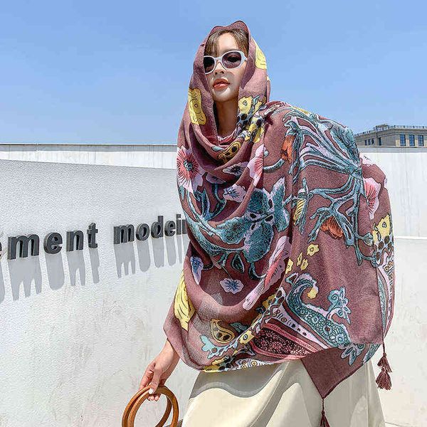 scarves ethnic style seaside tourism beach towel colorful flower printed silk scarf sunscreen cotton linen shawl, Blue;gray
scarves ethnic style seaside tourism beach towel colorful flower printed silk scarf sunscreen cotton linen shawl, Blue;gray