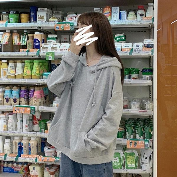 women's plush thickened winter loose korean hooded coat with no pilling cotton hoodies & sweatshirts, Black
women's plush thickened winter loose korean hooded coat with no pilling cotton hoodies & sweatshirts, Black