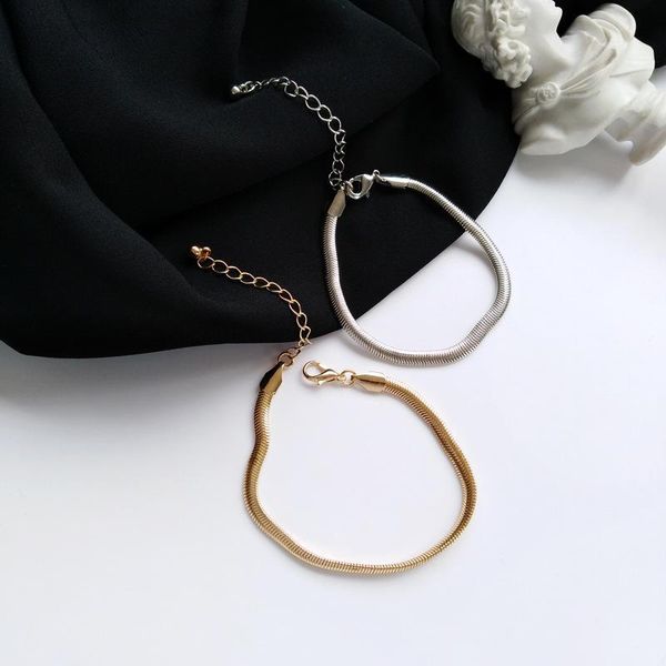 personality shine flat snake chain hand catenary with creative hip-hop ins wind fashion link bracelet, Black
personality shine flat snake chain hand catenary with creative hip-hop ins wind fashion link bracelet, Black