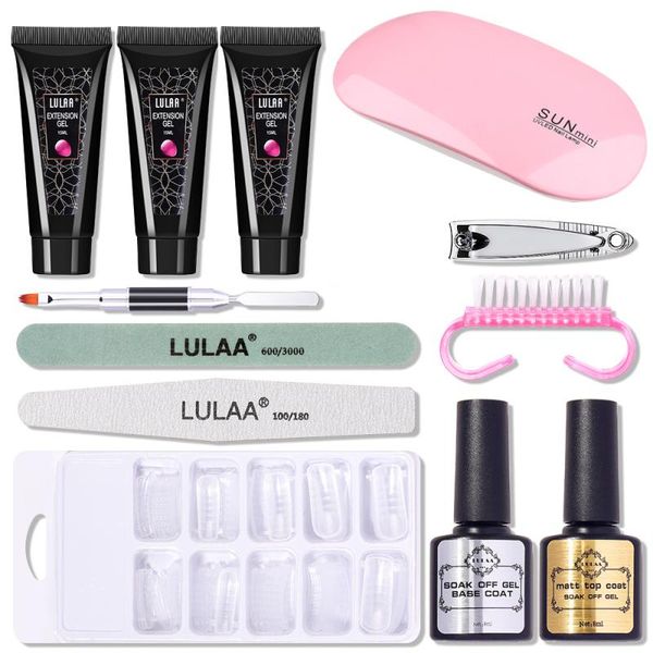 nail art kits 12pcs gel extension kit all for manicure set uv/led crystal clear builder polish design
nail art kits 12pcs gel extension kit all for manicure set uv/led crystal clear builder polish design