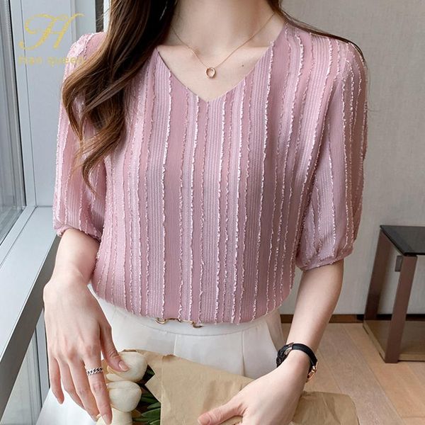 women's blouses & shirts h han queen arrival v-neck chic shirt women blouse vintage work casual chiffon loose business, White
women's blouses & shirts h han queen arrival v-neck chic shirt women blouse vintage work casual chiffon loose business, White