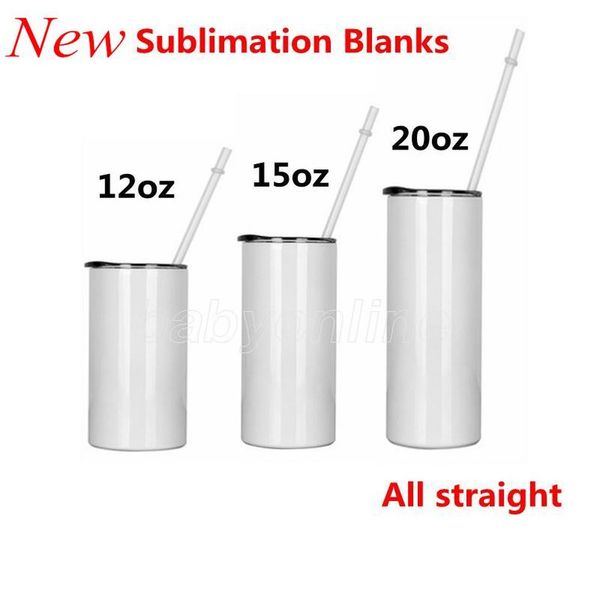 12 15 20 oz straight sublimation tumblers with lid straw blanks stainless steel car cups tumbler travel mugs insulated water bottle
12 15 20 oz straight sublimation tumblers with lid straw blanks stainless steel car cups tumbler travel mugs insulated water bottle