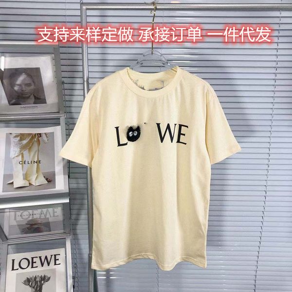 luxury design correct high version summer chinchilla grey spirit series coal ball short sleeve embroidered letter men's and women', White
luxury design correct high version summer chinchilla grey spirit series coal ball short sleeve embroidered letter men's and women', White