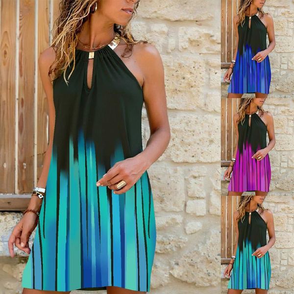casual dresses hollow out ladies mini sundress halter women straight loose summer dress gradient printed 3 colors fashion d30, Black;gray
casual dresses hollow out ladies mini sundress halter women straight loose summer dress gradient printed 3 colors fashion d30, Black;gray