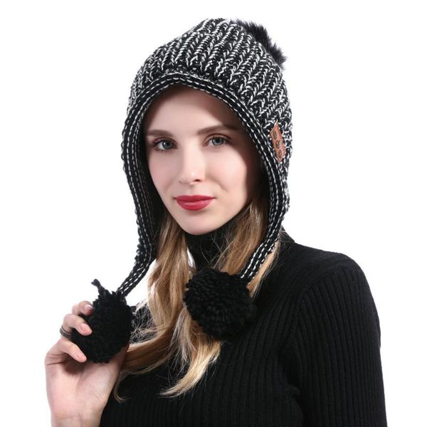 warm soft winter outdoor knitted beanie bluetooth hat wireless music earphone speakers & mic for woman hats, Black;white
warm soft winter outdoor knitted beanie bluetooth hat wireless music earphone speakers & mic for woman hats, Black;white