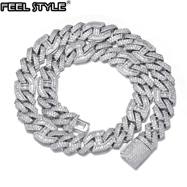 hip hop 14mm 2 row heavy prong baguette curb chain iced out box buckle copper + cubic zirconia gold for men jewelry chains, Silver
hip hop 14mm 2 row heavy prong baguette curb chain iced out box buckle copper + cubic zirconia gold for men jewelry chains, Silver