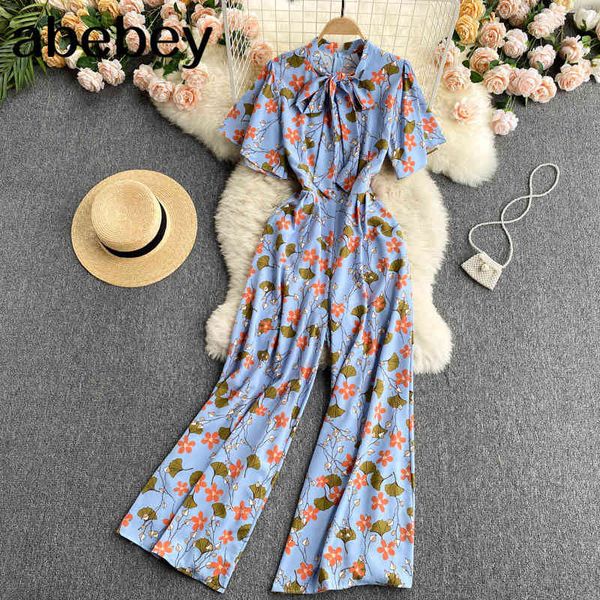 women retro print jumpsuits korean bow collar short sleeve lace rompers summer off shoulder boho long 210512, Black;white
women retro print jumpsuits korean bow collar short sleeve lace rompers summer off shoulder boho long 210512, Black;white