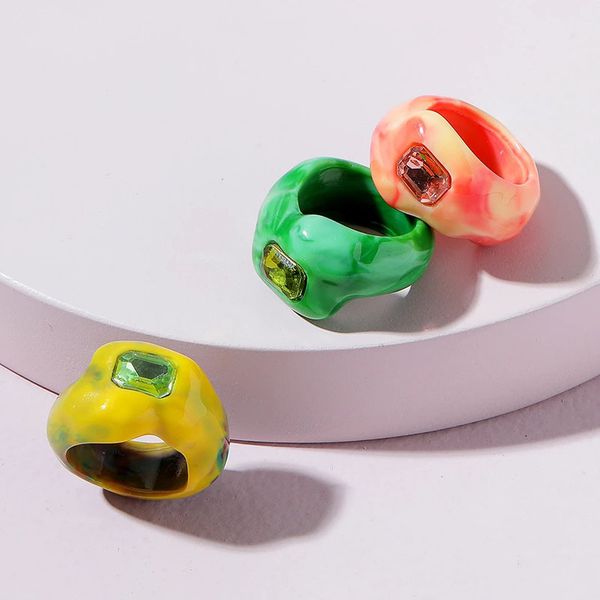 fashion geometric irregular mixed-color colorful chunky rings set for women trendy square cz zircon acrylic rings jewelry gifts, Silver
fashion geometric irregular mixed-color colorful chunky rings set for women trendy square cz zircon acrylic rings jewelry gifts, Silver