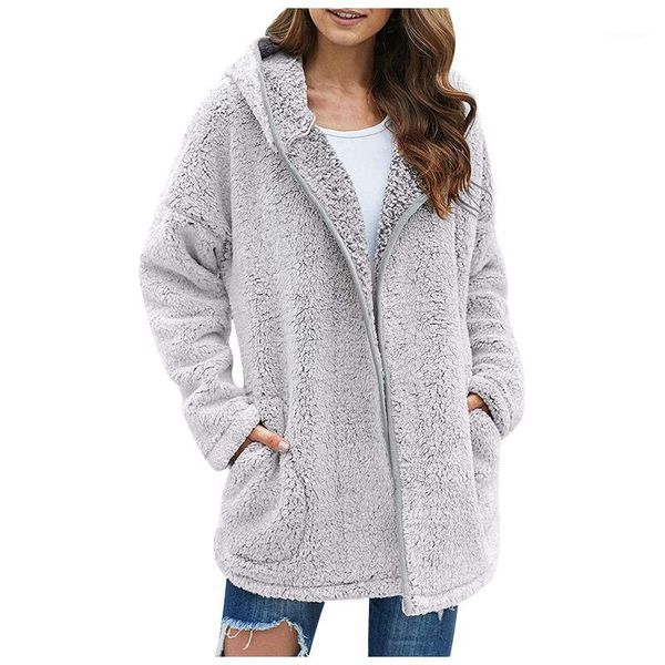women's fur & faux 2021 women autumn winter jacket female coat causal soft hooded fleece plush warm plus size fluffy zipper sudadera, Black
women's fur & faux 2021 women autumn winter jacket female coat causal soft hooded fleece plush warm plus size fluffy zipper sudadera, Black