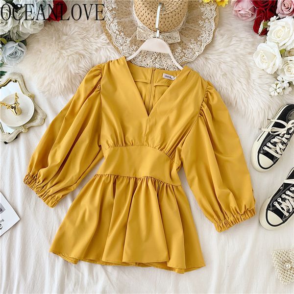 solid v neck spring women and blouses lantern sleeve blusas mujer ol korean fashion elegant shirts 14684 210415, White
solid v neck spring women and blouses lantern sleeve blusas mujer ol korean fashion elegant shirts 14684 210415, White