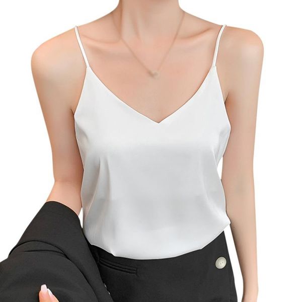 women's tanks & camis women v-neck summer ice silk satin bottoming sleeveless inner vest 4 size underwear, White
women's tanks & camis women v-neck summer ice silk satin bottoming sleeveless inner vest 4 size underwear, White