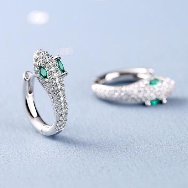 hoop & huggie kofsac creative snake earrings for women fashion jewelry cute animal zircon ear earring luxury lady party accessories, Golden;silver
hoop & huggie kofsac creative snake earrings for women fashion jewelry cute animal zircon ear earring luxury lady party accessories, Golden;silver