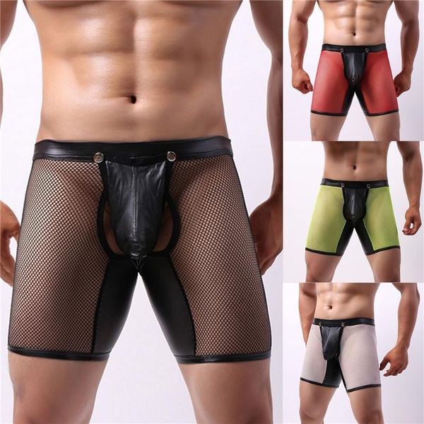 underpants men's mesh boxer briefs hollow underwear translucent low waist youth opening breathable for men, Black;white
underpants men's mesh boxer briefs hollow underwear translucent low waist youth opening breathable for men, Black;white